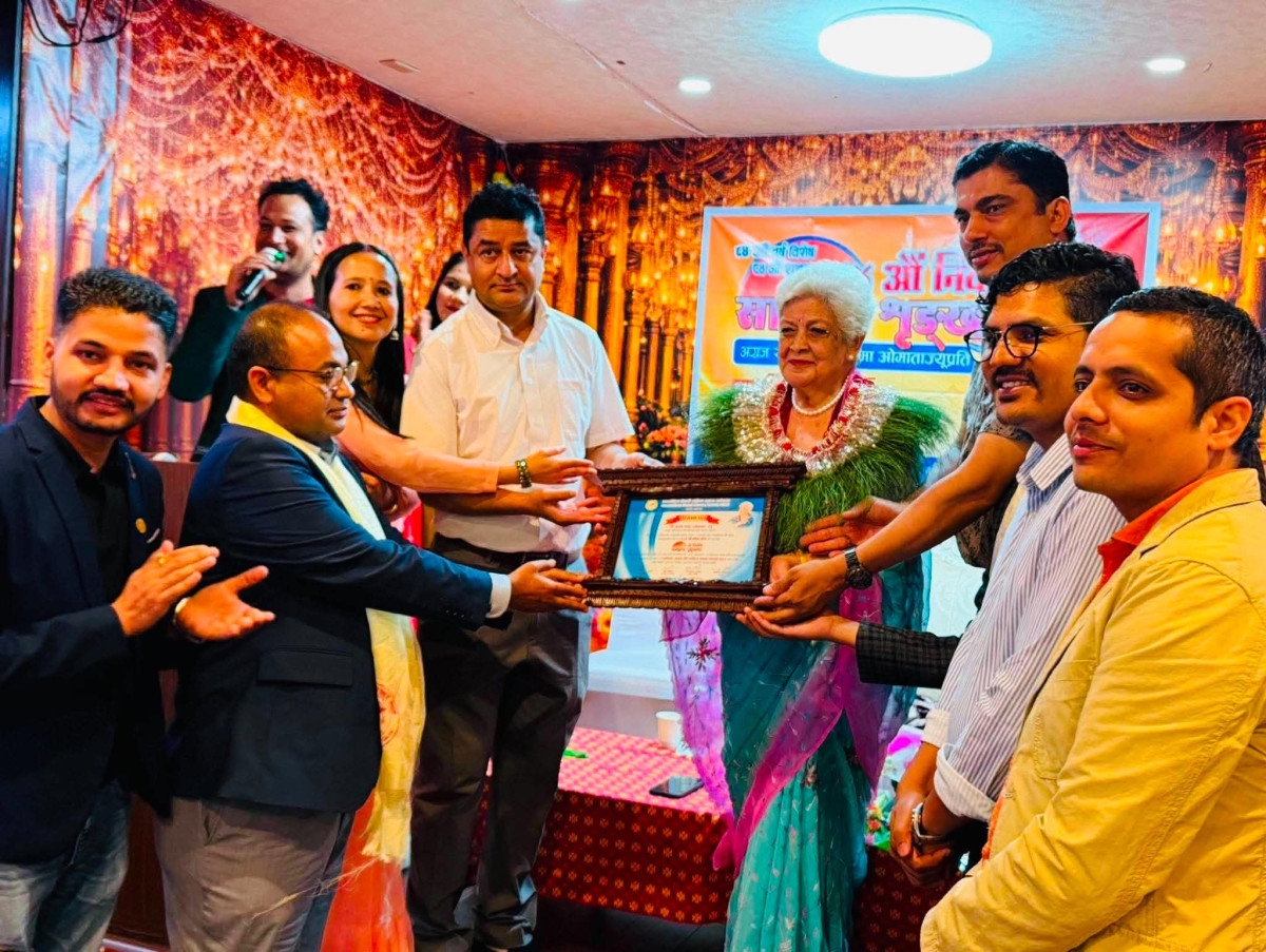 अनेसासको ८४औँ शृङ्खला सम्पन्न, सुष्मा ओमातालाई ‘दीर्घ साहित्य साधना सम्मान’ अर्पण
